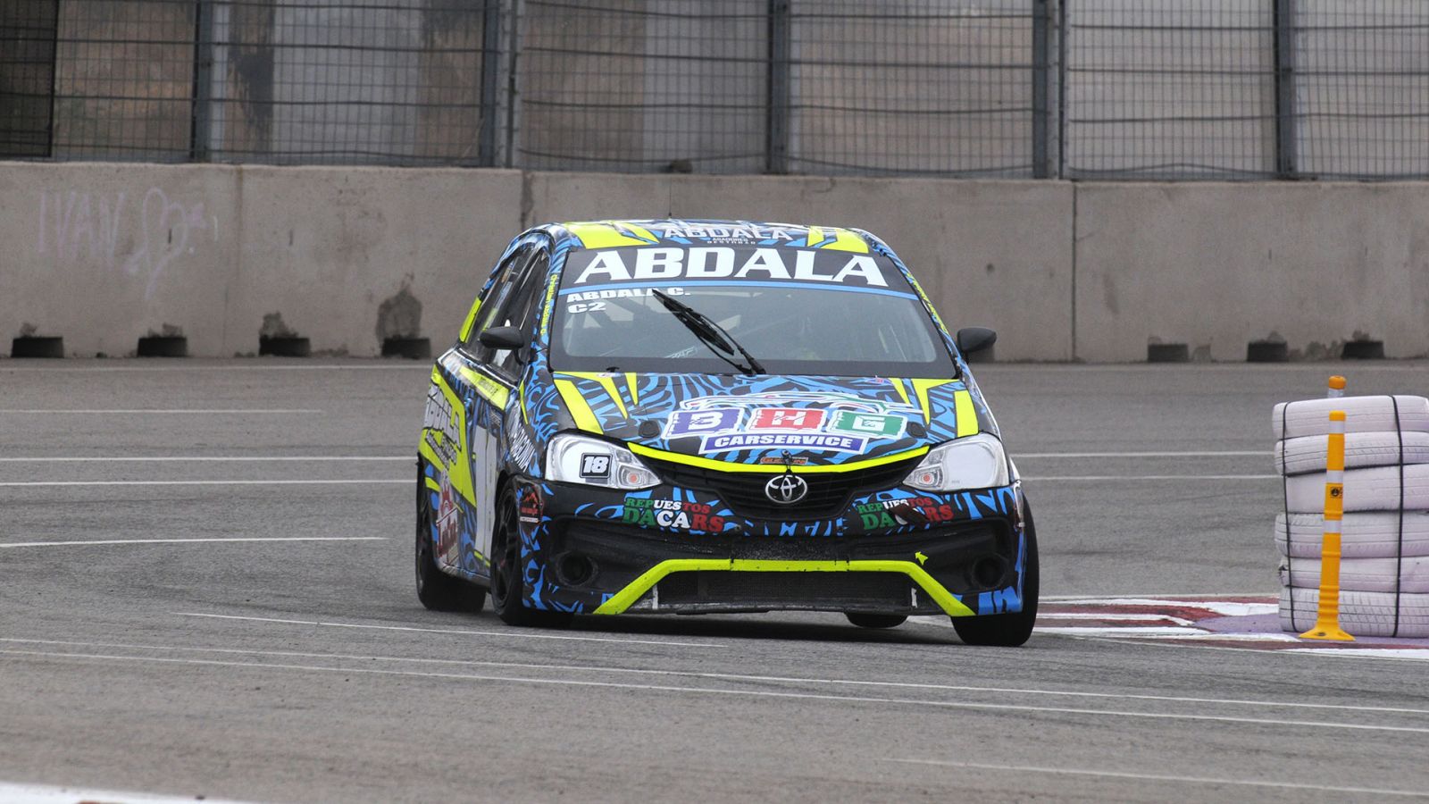 Christian Abdala mantuvo la pole position