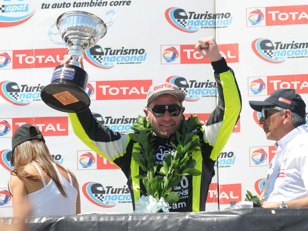 El primer podio de Ventricelli