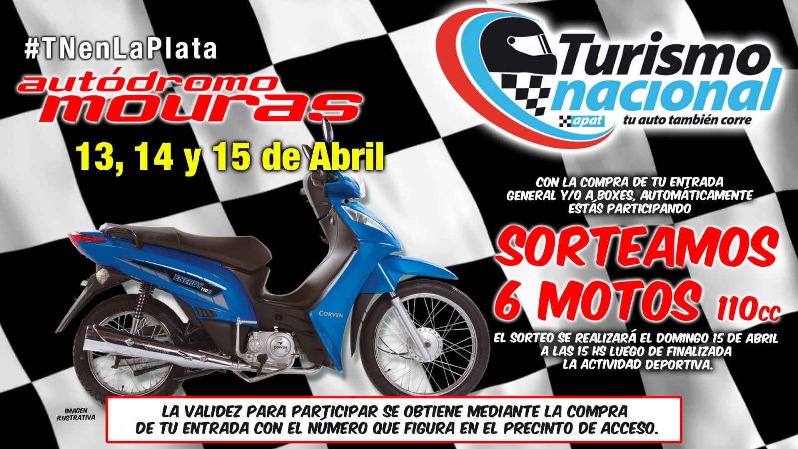 Vení al #TNenLaPlata y ganá una moto 0 Km