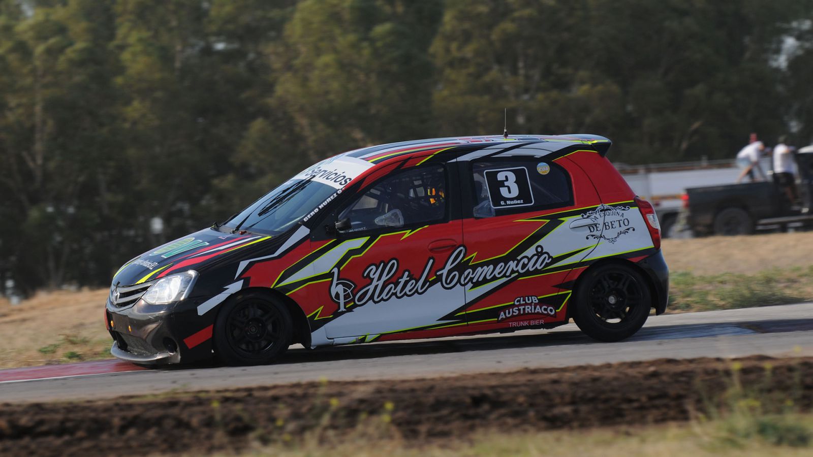 Gerónimo Núñez, en el segundo cronometrado bahiense