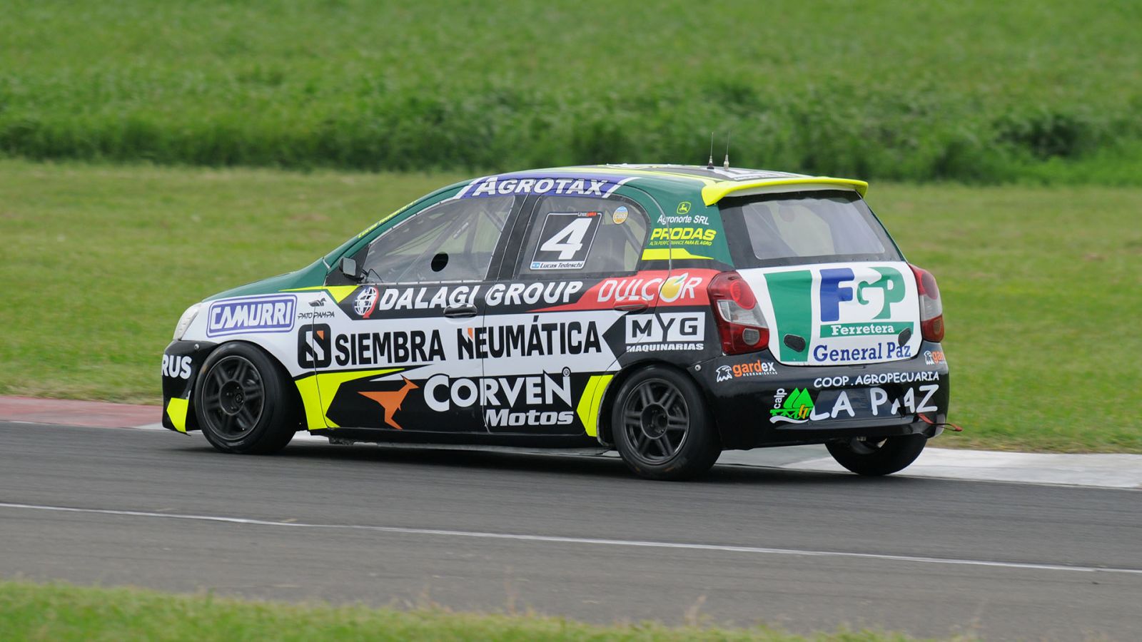 Lucas Tedeschi, en el primer entrenamiento