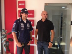 Ariel Pacho y Emanuel Moriatis en el Diario La Mañana