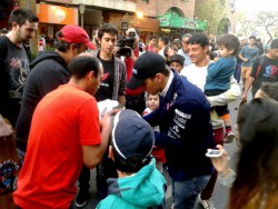 Facundo Chapur, solicitado por la gente que lo acompañó en el día de hoy