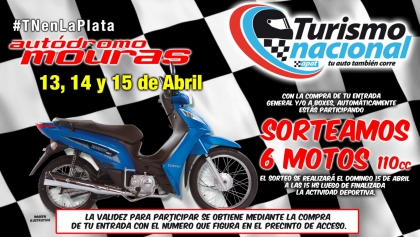 Vení al #TNenLaPlata y ganá una moto 0 Km